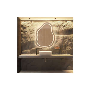 Badezimmerspiegel mit unregelmäßiger Form - STONE LED II