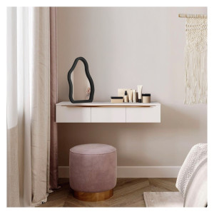 Kosmetikspiegel mit schwarzem MDF-Rahmen - STONE PETITE
