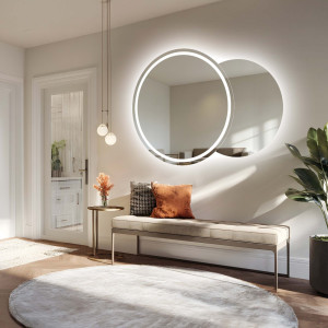 Badezimmer Spiegel Set mit Beleuchtung - UNIVERSE LED III