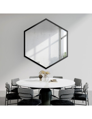 Geometriai alakú tükör keretben – HEXA KERETBEN