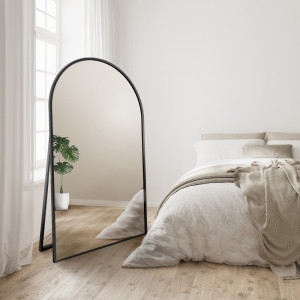 Half-ovale staande spiegel in MDF SLIM lijst - DOMI STAAND