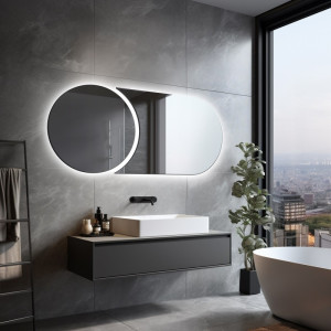 Moderne badkamerspiegel met verlichting - APOLLO LED