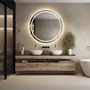 Ronde badkamerspiegel met verlichting MAIA LED