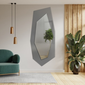 Decoratieve spiegel op grafiet antisol - RADIANT