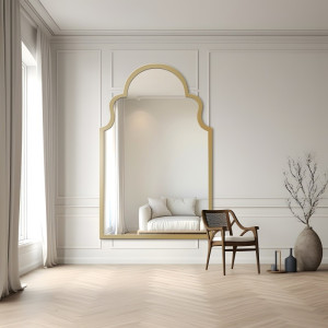 Wandspiegel in retro stijl in lijst - BLISS