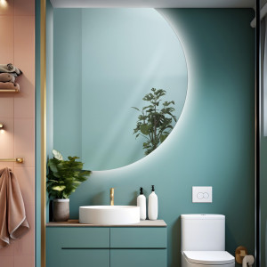 Lustro o nieregularnym kształcie z podświetleniem – DOLLY LED