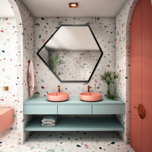 Lustro o geometrycznym kształcie w ramie – GEOME W RAMIE