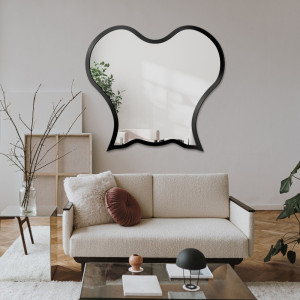 Lustro o organicznym kształcie w ramie mdf – OCTOPUS
