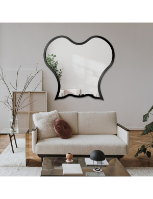 Lustro do pokoju o organicznym kształcie w ramie mdf – OCTOPUS