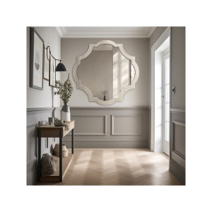 Lustro ścienne w stylu retro w ramie - SKARLET