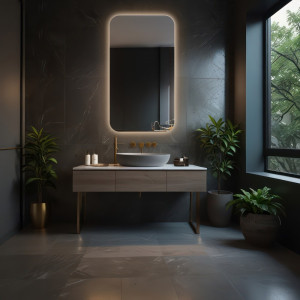 Lustro łazienkowe z podświetleniem - GAJA LED