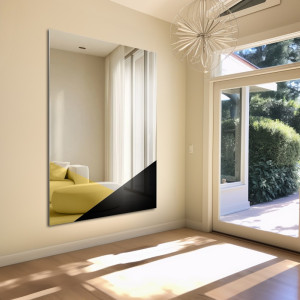 Duże lustro dekoracyjne kolorowa tafla - LISA