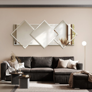 Dekoracyjne lustro fazowane - OXANA