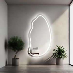 Lustro o organicznym kształcie z podświetleniem -TOPAZ LED II