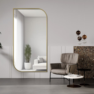 Lustro w ramie złotej MDF SLIM - ŁEZKA - kolor ramy do wyboru