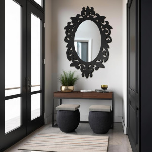 Lustro w ażurowej ramie MDF do toaletki -ROMA- kolor ramy do wyboru