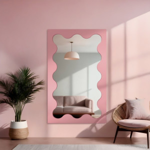 Lustro nieregularne w ramie mdf - BLOBS PRISM