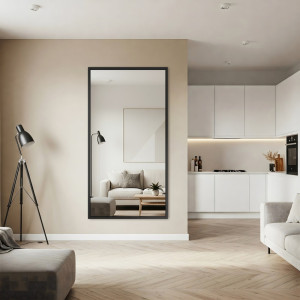 Lustro w prostej eleganckiej ramie - 1502 - kolor ramy do wyboru