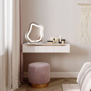 Lusterko kosmetyczne z piaskowanym podświetleniem - FLOW LED PETITE