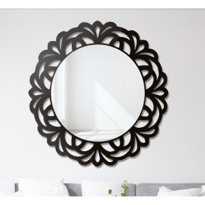 Dekoracyjne lustro w ażurowej ramie mdf - IDALIA