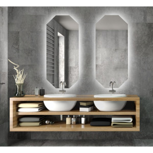 Zestaw luster oktagonalnych z podświetleniem - ZESTAW OKTAGON LED