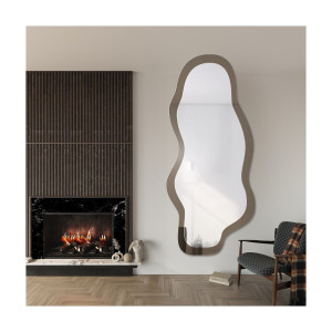 Oglindă neregulată pe placă maro – MOCHA TOFFEE Dimensiuni 70x158