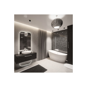 Oglindă de baie cu iluminare în două părți - GAJA LED Dimensiuni 50x150