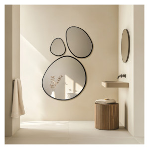 Set de trei oglinzi organice înrămate - OPALIT ÎN CADRU Dimensiuni 80x119