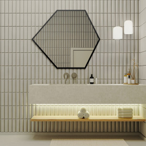 Oglindă de formă geometrică în ramă – GEOME ÎN RAMĂ Dimensiuni 80x69