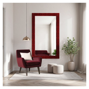 Oglindă Glamour cu ramă burgund lucioasă - 8002006 Dimensiuni 60x160