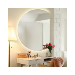 Oglindă rotundă cu iluminare - CERC LED LATURĂ TĂIATĂ Dimensiuni 60