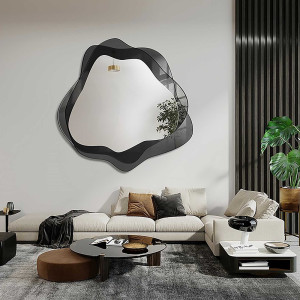 Oglindă neregulată pe antisolu grafit – NUVENS Dimensiuni 60x60