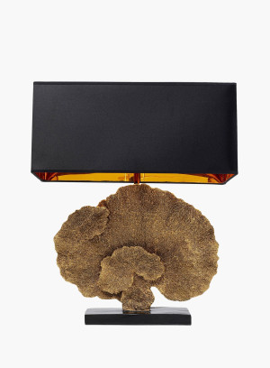 Lampa stołowa Coral czarno-złota