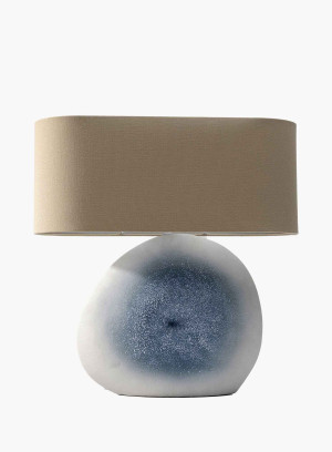 Lampa stołowa Agate Blue z ceramiki