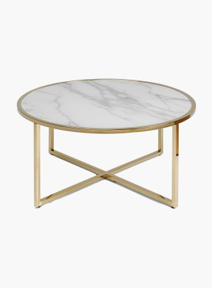 Stolik kawowy West Beach Brass