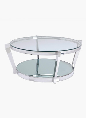 Stolik kawowy Monocolo srebrny