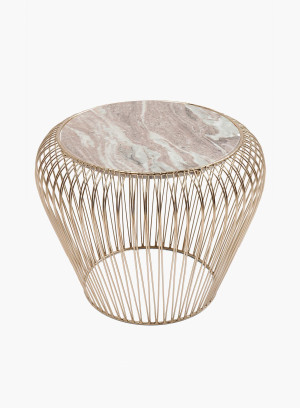 Stolik Beam Grey Marble szaro - piaskowy