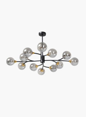 Lampa wisząca  Molecules 102cm szklana