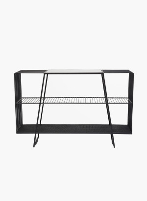 Konsola/Regał Mesh czarna