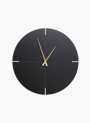 Zegar ścienny Andrea czarny okrągły