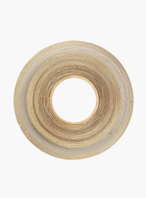 Lustro Fold Wire metalowa rama złote