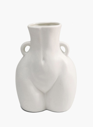 Wazon z ceramiki Donna biały