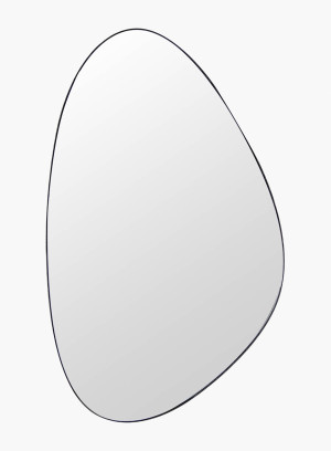 Lustro ścienne asymetryczne Noemi czarne