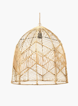 Lampa wisząca Bala Naturalna rattanowa L