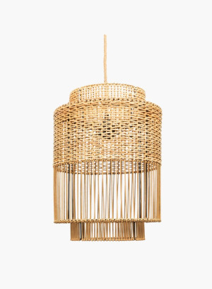 Lampa wisząca Colonial rattanowa Naturalna