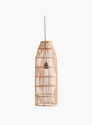 Lampa wisząca Fish Trap rattanowa Naturalna M