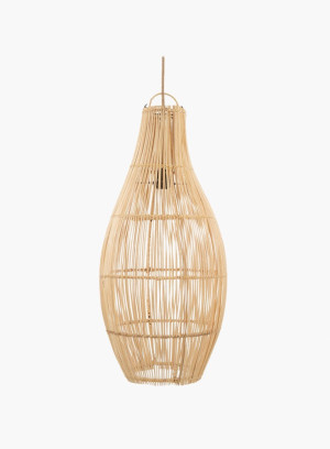 Lampa wisząca Flacon rattanowa Naturalna