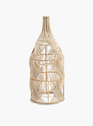 Lampa wisząca Garaffa rattanowa Naturalna M