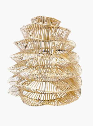 Lampa wisząca Good Vibes rattanowa Naturalna M