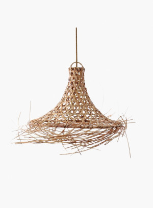Lampa wisząca Mykonos rattanowa Naturalna M
